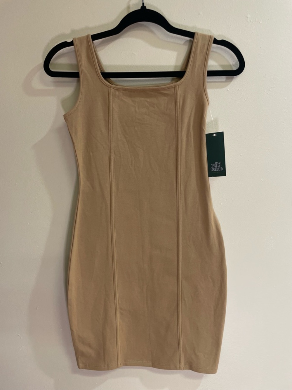 Wild Fable Camel Tank Bodycon Dress Women’s Size S